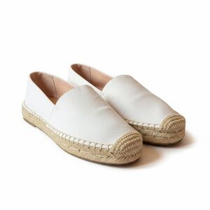 J. Crew Cream Made in Spain Espadrille Flats EUC